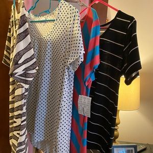 4 Lularoe Large Tops